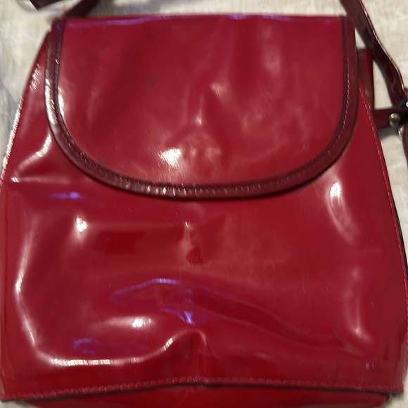 Vintage Arnold churgin Red Patent Leather Bag - Picture 2 of 4